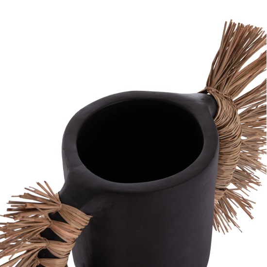 ΕΠΙΤΡΑΠΕΖΙΟ ΔΙΑΚΟΣΜΗΤΙΚΟ ΒΑΖΟ ALICA HM4668.01S ΜΑΥΡΗ ΤΕΡΑΚΟΤΑ & GRASS--55x19x34Υεκ ΕΠΙΤΡΑΠΕΖΙΟ ΔΙΑΚΟΣΜΗΤΙΚΟ ΒΑΖΟ ALICA HM4668.01S ΜΑΥΡΗ ΤΕΡΑΚΟΤΑ & GRASS--55x19x34Υεκ