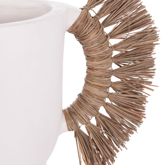 ΕΠΙΤΡΑΠΕΖΙΟ ΔΙΑΚΟΣΜΗΤΙΚΟ ΒΑΖΟ ALICA HM4668.02L ΛΕΥΚΗ ΤΕΡΑΚΟΤΑ & GRASS--64x22x38Υεκ ΕΠΙΤΡΑΠΕΖΙΟ ΔΙΑΚΟΣΜΗΤΙΚΟ ΒΑΖΟ ALICA HM4668.02L ΛΕΥΚΗ ΤΕΡΑΚΟΤΑ & GRASS--64x22x38Υεκ