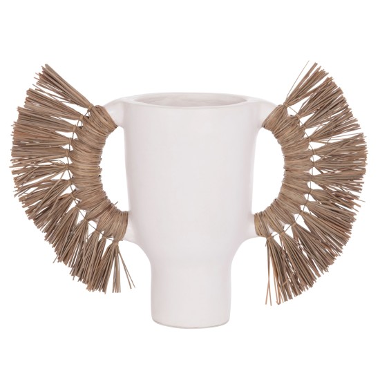 ΕΠΙΤΡΑΠΕΖΙΟ ΔΙΑΚΟΣΜΗΤΙΚΟ ΒΑΖΟ ALICA HM4668.02L ΛΕΥΚΗ ΤΕΡΑΚΟΤΑ & GRASS--64x22x38Υεκ ΕΠΙΤΡΑΠΕΖΙΟ ΔΙΑΚΟΣΜΗΤΙΚΟ ΒΑΖΟ ALICA HM4668.02L ΛΕΥΚΗ ΤΕΡΑΚΟΤΑ & GRASS--64x22x38Υεκ