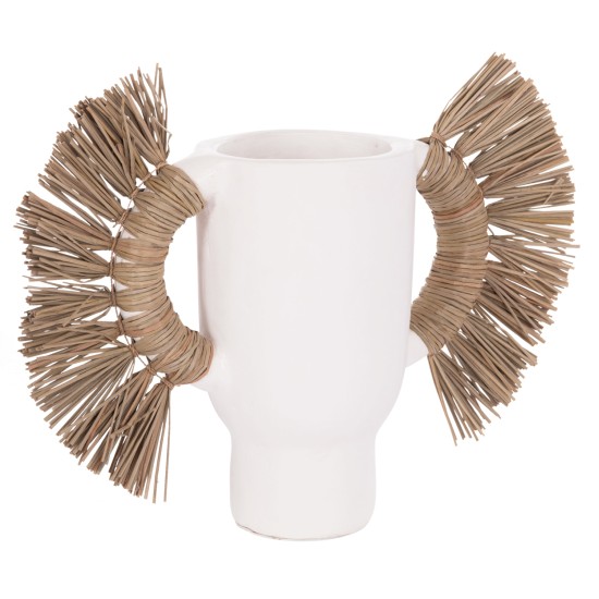 ΕΠΙΤΡΑΠΕΖΙΟ ΔΙΑΚΟΣΜΗΤΙΚΟ ΒΑΖΟ ALICA HM4668.02S ΛΕΥΚΗ ΤΕΡΑΚΟΤΑ & GRASS--55x19x34Υεκ ΕΠΙΤΡΑΠΕΖΙΟ ΔΙΑΚΟΣΜΗΤΙΚΟ ΒΑΖΟ ALICA HM4668.02S ΛΕΥΚΗ ΤΕΡΑΚΟΤΑ & GRASS--55x19x34Υεκ