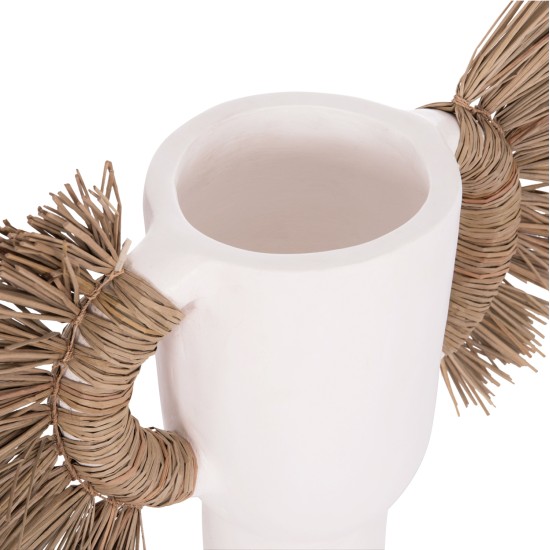 ΕΠΙΤΡΑΠΕΖΙΟ ΔΙΑΚΟΣΜΗΤΙΚΟ ΒΑΖΟ ALICA HM4668.02S ΛΕΥΚΗ ΤΕΡΑΚΟΤΑ & GRASS--55x19x34Υεκ ΕΠΙΤΡΑΠΕΖΙΟ ΔΙΑΚΟΣΜΗΤΙΚΟ ΒΑΖΟ ALICA HM4668.02S ΛΕΥΚΗ ΤΕΡΑΚΟΤΑ & GRASS--55x19x34Υεκ