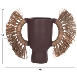 ΕΠΙΤΡΑΠΕΖΙΟ ΔΙΑΚΟΣΜΗΤΙΚΟ ΒΑΖΟ ALICA HM4668.07L ΣΟΚΟΛΑΤΙ ΤΕΡΑΚΟΤΑ & GRASS--64x22x38Υεκ ΕΠΙΤΡΑΠΕΖΙΟ ΔΙΑΚΟΣΜΗΤΙΚΟ ΒΑΖΟ ALICA HM4668.07L ΣΟΚΟΛΑΤΙ ΤΕΡΑΚΟΤΑ & GRASS--64x22x38Υεκ