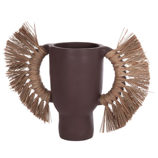 ΕΠΙΤΡΑΠΕΖΙΟ ΔΙΑΚΟΣΜΗΤΙΚΟ ΒΑΖΟ ALICA HM4668.07L ΣΟΚΟΛΑΤΙ ΤΕΡΑΚΟΤΑ & GRASS--64x22x38Υεκ ΕΠΙΤΡΑΠΕΖΙΟ ΔΙΑΚΟΣΜΗΤΙΚΟ ΒΑΖΟ ALICA HM4668.07L ΣΟΚΟΛΑΤΙ ΤΕΡΑΚΟΤΑ & GRASS--64x22x38Υεκ