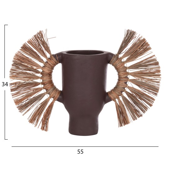 ΕΠΙΤΡΑΠΕΖΙΟ ΔΙΑΚΟΣΜΗΤΙΚΟ ΒΑΖΟ ALICA HM4668.07S ΣΟΚΟΛΑΤΙ ΤΕΡΑΚΟΤΑ & GRASS--55x19x34Υεκ ΕΠΙΤΡΑΠΕΖΙΟ ΔΙΑΚΟΣΜΗΤΙΚΟ ΒΑΖΟ ALICA HM4668.07S ΣΟΚΟΛΑΤΙ ΤΕΡΑΚΟΤΑ & GRASS--55x19x34Υεκ