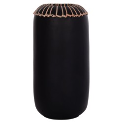 ΕΠΙΤΡΑΠΕΖΙΟ ΔΙΑΚΟΣΜΗΤΙΚΟ ΒΑΖΟ LENNOX HM4675.01S TΕΡΑΚΟΤΑ ΣΕ ΜΑΥΡΟ--Φ18x33Υεκ.