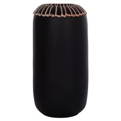 ΕΠΙΤΡΑΠΕΖΙΟ ΔΙΑΚΟΣΜΗΤΙΚΟ ΒΑΖΟ LENNOX HM4675.01S TΕΡΑΚΟΤΑ ΣΕ ΜΑΥΡΟ--Φ18x33Υεκ.