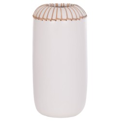 ΕΠΙΤΡΑΠΕΖΙΟ ΔΙΑΚΟΣΜΗΤΙΚΟ ΒΑΖΟ LENNOX HM4675.02S TΕΡΑΚΟΤΑ ΣΕ ΛΕΥΚΟ--Φ18x33Υεκ.