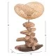 ΕΠΙΤΡΑΠΕΖΙΟ ΔΙΑΚΟΣΜΗΤΙΚΟ ΦΩΤΙΣΤΙΚΟ ASHIN HM4438 DRIFTWOOD--RATTAN 30x30x49Υεκ.