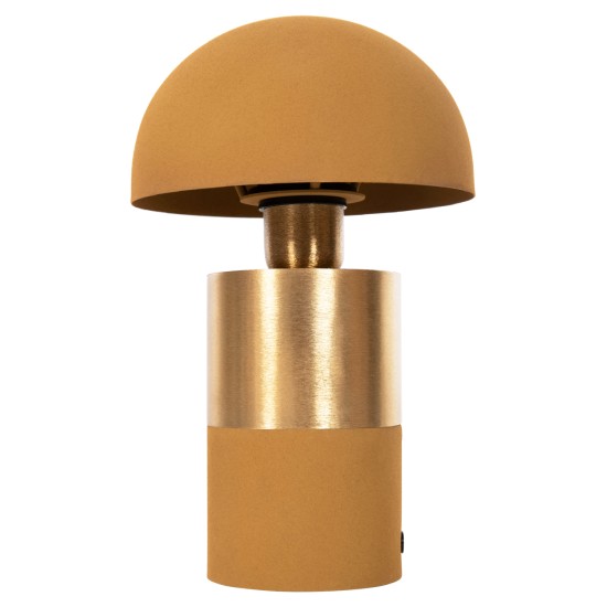 ΕΠΙΤΡΑΠΕΖΙΟ ΦΩΤΙΣΤΙΚΟ PUNE HM4255.09 ΜΕΤΑΛΛΟ ΣΕ ΜΟΥΣΤΑΡΔΙ-ΧΡΥΣΟ Φ18x28Υ εκ.