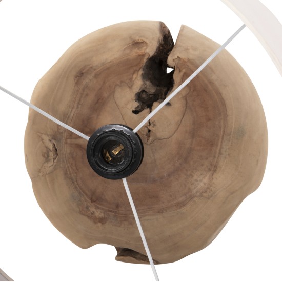 ΕΠΙΤΡΑΠΕΖΙΟ ΦΩΤΙΣΤΙΚΟ ORANYE HM4421 ΞΥΛΟ ΤΕΑΚ-ΛΕΥΚΟ PVC ΚΑΠΕΛΟ Φ40x53Υεκ.