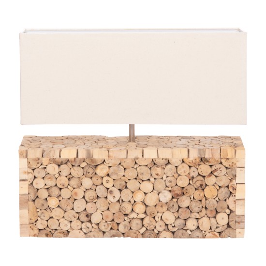 ΕΠΙΤΡΑΠΕΖΙΟ ΦΩΤΙΣΤΙΚΟ TWIGGY HM4437 DRIFTWOOD & ΛΕΥΚΟ ΚΑΠΕΛΟ 50.5x16x45.5Υεκ.