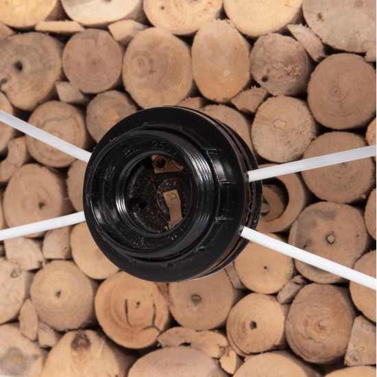 ΕΠΙΤΡΑΠΕΖΙΟ ΦΩΤΙΣΤΙΚΟ TWIGGY HM4437 DRIFTWOOD & ΛΕΥΚΟ ΚΑΠΕΛΟ 50.5x16x45.5Υεκ.