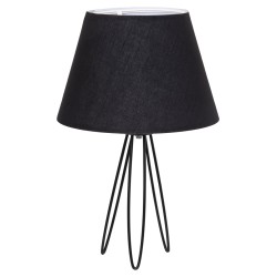 ΕΠΙΤΡΑΠΕΖΙΟ ΦΩΤΙΣΤΙΚΟ LIVO HM4708.01 ΜΑΥΡΟ ΜΕ ΤΡΙΠΟΔΗ ΜΕΤΑΛΛΙΚΗ ΒΑΣΗ Φ22x36Υεκ.