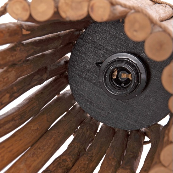 ΕΠΙΤΡΑΠΕΖΙΟ ΦΩΤΙΣΤΙΚΟ ΚΥΛΙΝΔΡΙΚΟ GWYN HM4435 ΚΛΑΔΙΑ DRIFTWOOD ΣΕ ΦΥΣΙΚΟ Φ18,5x28,5Υεκ