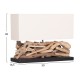 ΕΠΙΤΡΑΠΕΖΙΟ ΟΡΘΟΓΩΝΙΟ ΦΩΤΙΣΤΙΚΟ TWIGGY HM4432 DRIFTWOOD & ΛΕΥΚΟ ΚΑΠΕΛΟ 50x16,5x38Υεκ.