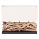 ΕΠΙΤΡΑΠΕΖΙΟ ΟΡΘΟΓΩΝΙΟ ΦΩΤΙΣΤΙΚΟ TWIGGY HM4432 DRIFTWOOD & ΛΕΥΚΟ ΚΑΠΕΛΟ 50x16,5x38Υεκ.