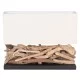 ΕΠΙΤΡΑΠΕΖΙΟ ΟΡΘΟΓΩΝΙΟ ΦΩΤΙΣΤΙΚΟ TWIGGY HM4432 DRIFTWOOD & ΛΕΥΚΟ ΚΑΠΕΛΟ 50x16,5x38Υεκ.