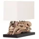 ΕΠΙΤΡΑΠΕΖΙΟ ΟΡΘΟΓΩΝΙΟ ΦΩΤΙΣΤΙΚΟ TWIGGY HM4432 DRIFTWOOD & ΛΕΥΚΟ ΚΑΠΕΛΟ 50x16,5x38Υεκ.