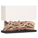 ΕΠΙΤΡΑΠΕΖΙΟ ΟΡΘΟΓΩΝΙΟ ΦΩΤΙΣΤΙΚΟ TWIGGY HM4432 DRIFTWOOD & ΛΕΥΚΟ ΚΑΠΕΛΟ 50x16,5x38Υεκ.