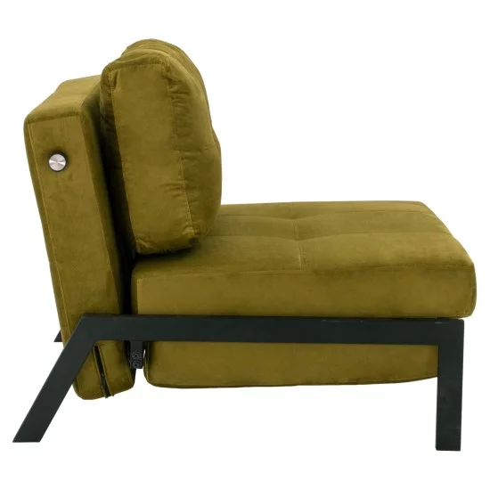 HM3078.13 ΠΟΛΥΘΡΟΝΑ ΚΡΕΒΑΤΙ, ΒΕΛΟΥΔΟ ΛΑΔΙ  95x92x66Υ εκ.