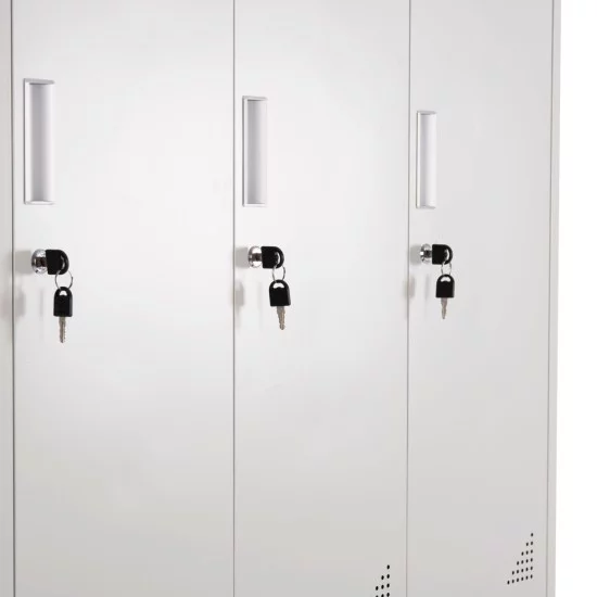 ΦΟΡΙΑΜΟΣ ΜΕΤΑΛΛΙΚΟΣ BRAILA HM5546.11 6 ΝΤΟΥΛΑΠΑΚΙΑ ΜΕ ΚΛΕΙΔΑΡΙΕΣ-ΓΚΡΙ 90x45x185Υεκ.