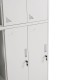 ΦΟΡΙΑΜΟΣ ΜΕΤΑΛΛΙΚΟΣ BRAILA HM5546.11 6 ΝΤΟΥΛΑΠΑΚΙΑ ΜΕ ΚΛΕΙΔΑΡΙΕΣ-ΓΚΡΙ 90x45x185Υεκ.