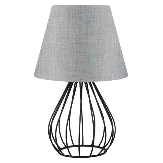 ΦΩΤΙΣΤΙΚΟ ΕΠΙΤΡΑΠΕΖΙΟ ΜΕΤΑΛΛΙΚΟ ΜΑΥΡΟ - ΑΣΗΜΙ HM7604.02