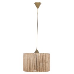 ΦΩΤΙΣΤΙΚΟ ΟΡΟΦΗΣ ΕΣΩΤΕΡΙΚΟΥ ΧΩΡΟΥ ΚΡΕΜΑΣΤΟ HM7368 ΑΠΟ ΞΥΛΟ ΚΑΙ BAMBOO ΦΥΣΙΚΟ 30x30x70Υεκ.