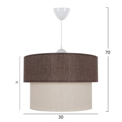 ΦΩΤΙΣΤΙΚΟ ΟΡΟΦΗΣ HM7619.03 ΚΑΦΕ-ΕΚΡΟΥ