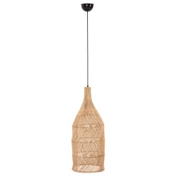 ΦΩΤΙΣΤΙΚΟ ΟΡΟΦΗΣ THEON HM7888 ΚΡΕΜΑΣΤΟ ΑΠΟ RATTAN ΣΕ ΦΥΣΙΚΟ ΧΡΩΜΑ Φ22x148Υ εκ.