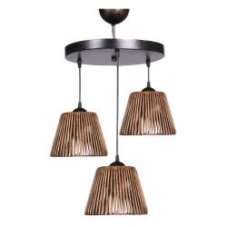 ΦΩΤΙΣΤΙΚΟ ΟΡΟΦΗΣ ΕΣΩΤΕΡΙΚΟΥ ΧΩΡΟΥ ΚΡΕΜΑΣΤΟ 3ΦΩΤΟ ΜΠΡΟΝΖΕ HM7481 20x16x90Υεκ.