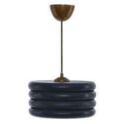 ΦΩΤΙΣΤΙΚΟ ΟΡΟΦΗΣ ΚΡΕΜΑΣΤΟ ΑΠΟ ΞΥΛΟ ΑΝΘΡΑΚΙ HM7655.03 Φ23x57 εκ.