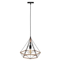 ΦΩΤΙΣΤΙΚΟ ΟΡΟΦΗΣ ΚΡΕΜΑΣΤΟ HM4062 ΜΕΤΑΛΛΟ ΜΑΥΡΟ-ΣΧΟΙΝΙ 33x37x128Υεκ.