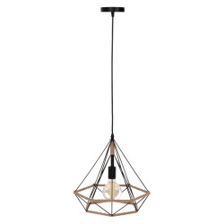 ΦΩΤΙΣΤΙΚΟ ΟΡΟΦΗΣ ΚΡΕΜΑΣΤΟ HM4062 ΜΕΤΑΛΛΟ ΜΑΥΡΟ-ΣΧΟΙΝΙ 33x37x128Υεκ.