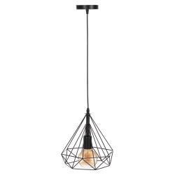 ΦΩΤΙΣΤΙΚΟ ΟΡΟΦΗΣ ΚΡΕΜΑΣΤΟ HM4063 ΜΑΥΡΟ ΜΕΤΑΛΛΙΚΟ ΚΑΠΕΛΟ 25x22x123Υεκ.