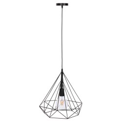 ΦΩΤΙΣΤΙΚΟ ΟΡΟΦΗΣ ΚΡΕΜΑΣΤΟ HM4064 ΜΑΥΡΟ ΜΕΤΑΛΛΙΚΟ ΚΑΠΕΛΟ 32x37x128Yεκ.