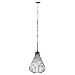 ΦΩΤΙΣΤΙΚΟ ΟΡΟΦΗΣ ΚΡΕΜΑΣΤΟ HM4074 ΜΕΤΑΛΛΙΚΟ ΜΑΥΡΟ ΚΑΠΕΛΟ Φ33x43-141Yεκ.