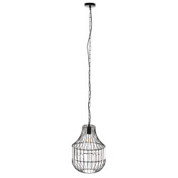 ΦΩΤΙΣΤΙΚΟ ΟΡΟΦΗΣ ΚΡΕΜΑΣΤΟ HM4093 ΜΕΤΑΛΛΙΚΟ ΜΑΥΡΟ ΚΑΙ ΓΥΑΛΙ Φ29x38-137Yεκ.