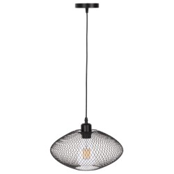 ΦΩΤΙΣΤΙΚΟ ΟΡΟΦΗΣ ΚΡΕΜΑΣΤΟ HM4094 ΜΑΥΡΟ ΔΙΚΤΥΩΤΟ ΜΕΤΑΛΛΙΚΟ ΚΑΠΕΛΟ Φ30x125Υεκ.