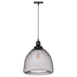 ΦΩΤΙΣΤΙΚΟ ΟΡΟΦΗΣ ΚΡΕΜΑΣΤΟ HM4100 ΜΕΤΑΛΛΙΚΗ ΔΙΚΤΥΩΤΗ ΚΑΜΠΑΝΑ ΚΑΠΕΛΟ Φ32x137Yεκ.