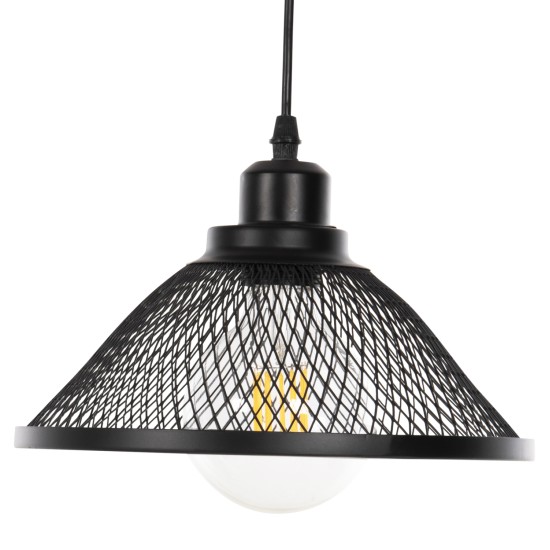 ΦΩΤΙΣΤΙΚΟ ΟΡΟΦΗΣ ΚΡΕΜΑΣΤΟ HM4102 ΜΑΥΡΟ ΜΕΤΑΛΛΙΚΟ ΚΑΠΕΛΟ Φ25x115Υεκ.