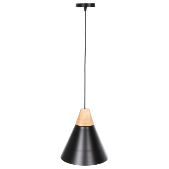 ΦΩΤΙΣΤΙΚΟ ΟΡΟΦΗΣ ΚΡΕΜΑΣΤΟ HM4148 ΜΑΥΡΟ ΜΕΤΑΛΛΙΚΟ ΚΑΠΕΛΟ-ΞΥΛΟ Φ22x115Υ εκ.