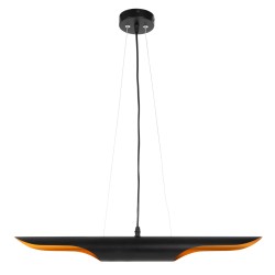 ΦΩΤΙΣΤΙΚΟ ΟΡΟΦΗΣ ΚΡΕΜΑΣΤΟ HM4172 ΜΑΥΡΟΣ ΜΕΤΑΛΛΙΚΟΣ ΣΩΛΗΝΑΣ-2 ΛΑΜΠΕΣ Φ6x60Υεκ.