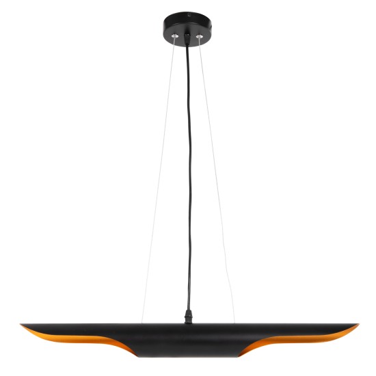 ΦΩΤΙΣΤΙΚΟ ΟΡΟΦΗΣ ΚΡΕΜΑΣΤΟ HM4172 ΜΑΥΡΟΣ ΜΕΤΑΛΛΙΚΟΣ ΣΩΛΗΝΑΣ-2 ΛΑΜΠΕΣ Φ6x60Υεκ.