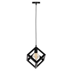 ΦΩΤΙΣΤΙΚΟ ΟΡΟΦΗΣ ΚΡΕΜΑΣΤΟ HM4192 ΜΑΥΡΟΣ ΜΕΤΑΛΛΙΚΟΣ ΚΥΒΟΣ 16x16x132Υεκ.