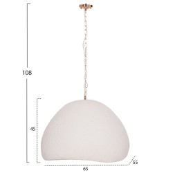 ΦΩΤΙΣΤΙΚΟ ΟΡΟΦΗΣ ΚΡΕΜΑΣΤΟ JAYLEN HM4703.02L FIBER CEMENT ΛΕΥΚΟ 65x55x45Υεκ.