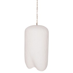 ΦΩΤΙΣΤΙΚΟ ΟΡΟΦΗΣ ΚΡΕΜΑΣΤΟ LOGKY HM4704.02L--FIBER CEMENT ΛΕΥΚΟ 35x35x67Υεκ