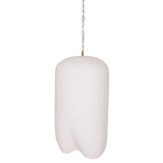 ΦΩΤΙΣΤΙΚΟ ΟΡΟΦΗΣ ΚΡΕΜΑΣΤΟ LOGKY HM4704.02L--FIBER CEMENT ΛΕΥΚΟ 35x35x67Υεκ