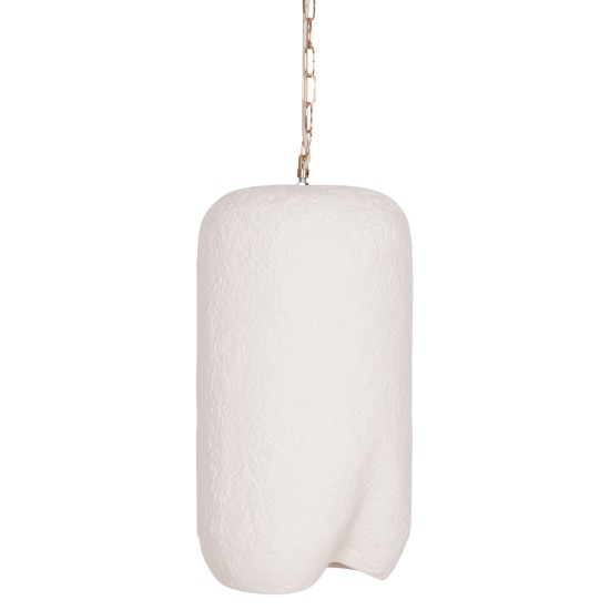 ΦΩΤΙΣΤΙΚΟ ΟΡΟΦΗΣ ΚΡΕΜΑΣΤΟ LOGKY HM4704.02S--FIBER CEMENT ΛΕΥΚΟ Φ24x47Υεκ