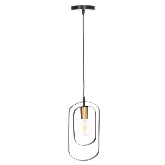 ΦΩΤΙΣΤΙΚΟ ΟΡΟΦΗΣ ΚΡΕΜΑΣΤΟ BIUT HM7537.11 ΜΑΥΡΟ ΜΕΤΑΛΛΟ-ΧΡΥΣΟ ΝΤΟΥΙ 15,5x4x130Υεκ.